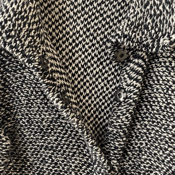 Eileen Fisher Jacquard Cardigan Jacket Size Medium Organic Cotton Twist - Picture 6 of 7